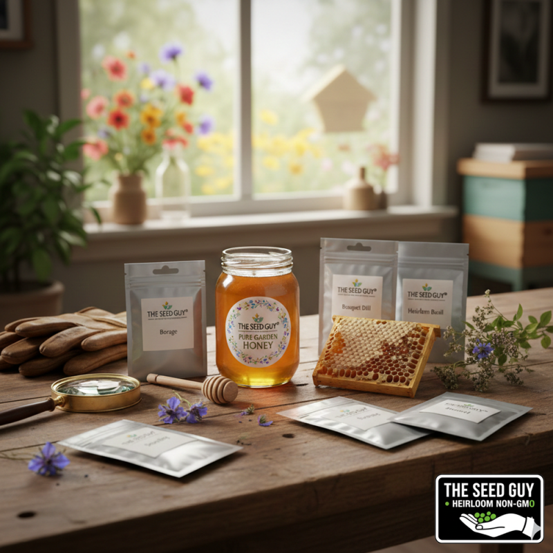 6 Variety "Buzz & Bloom" Bee-Friendly Heirloom Seed Package