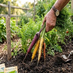 Rainbow Blend Carrot Seeds - Heirloom Colorful Carrots | The Seed Guy ®